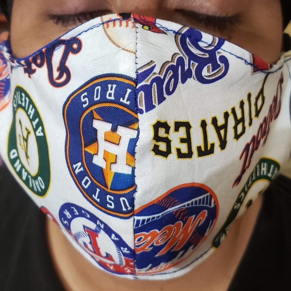 Baseball teams face mask